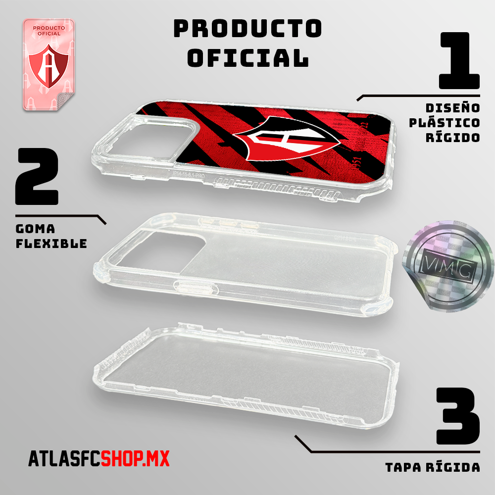 Escudo Atlas Rojinegro
