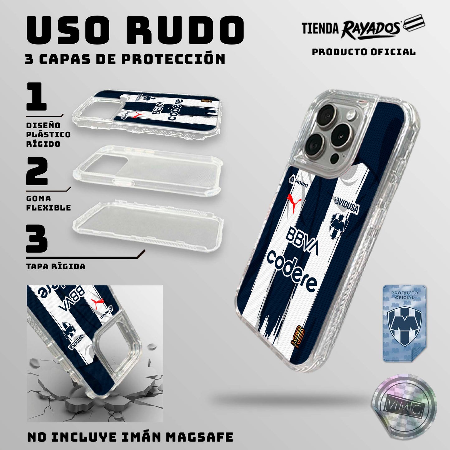 Jersey Case Rayados Local 25/26