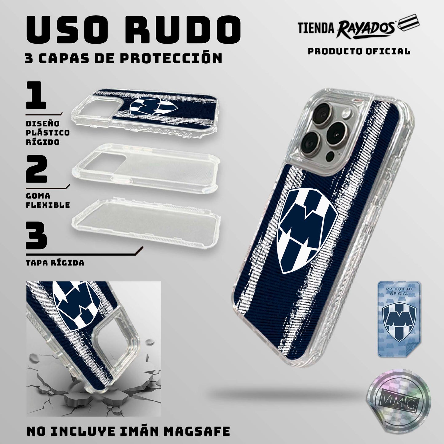 Escudo Rayados Brochazos