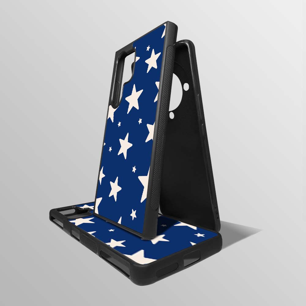 Stars Case - Blue & Beige
